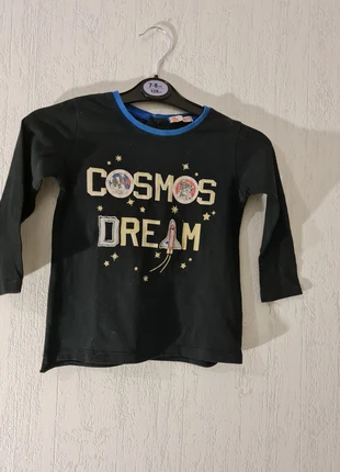 T-shirt noir et bleu , marca: Du Pareil au Même, estado: Muy bueno, tamaño: 12-18 meses / 80 cm, 3,00 €, 3,85 € Protección al comprador incluida