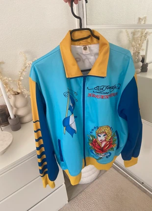 Veste Ed Hardy by Christian Audigier – Taille L/XL – Bleu clair, merk: Ed Hardy, staat: Nieuw zonder prijskaartje, maat: XL, € 150,00, € 158,20 inclusief Kopersbescherming