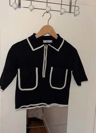 Tops noir Zara, marque: Zara, état: Très bon état, taille: S / 36 / 8, 5,50 €, 6,48 € Protection acheteurs incluse