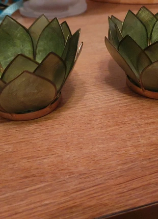 2 photophores fleurs de nénuphar très bon état, merk: Creatrice, staat: Heel goed, € 18,00, € 19,60 inclusief Kopersbescherming