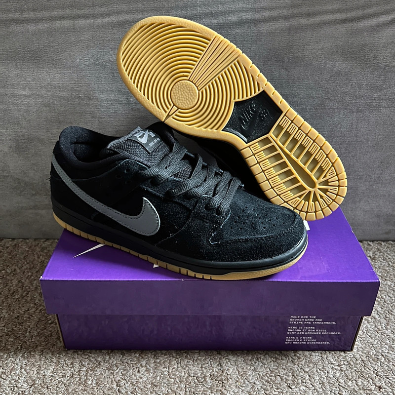 Black Nike SB Dunk Low Fog