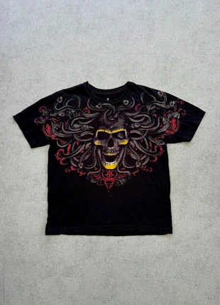 Tee-shirt gothique vintage Y2K - vintage dressing - tête de mort crâne - Size S - black, brand: Vintage Dressing, condizioni: Ottime, taglia: S, €9.99, €11.19 include la Protezione acquisti