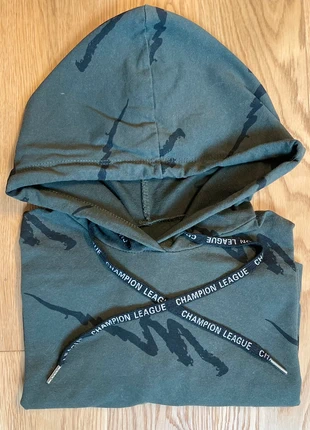 Sweat à capuche vert imprimé enfant, estado: Muy bueno, tamaño: 10 años / 140 cm, 4,00 €, 4,90 € Protección al comprador incluida