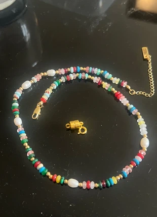 Collier de perles & fermoir aimanté, estado: Nuevo sin etiquetas, 14,00 €, 15,40 € Protección al comprador incluida