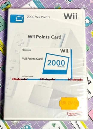 Nintendo Wii 2000 Points Card neuf Sous blister, brand: Nintendo, condition: New without tags, €12.00, €13.30 includes Buyer Protection Pro