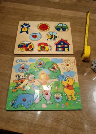 Lot de 2 Puzzles en bois, marque: Disney, état: Très bon état, taille: 18-24 mois / 86 cm, 3,00 €, 3,85 € Protection acheteurs incluse