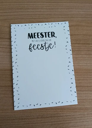 A6 postcard meester, marca: Miekinvorm, estado: Novo sem etiquetas, €1.00, €1.75 inclui Proteção do Comprador Pro