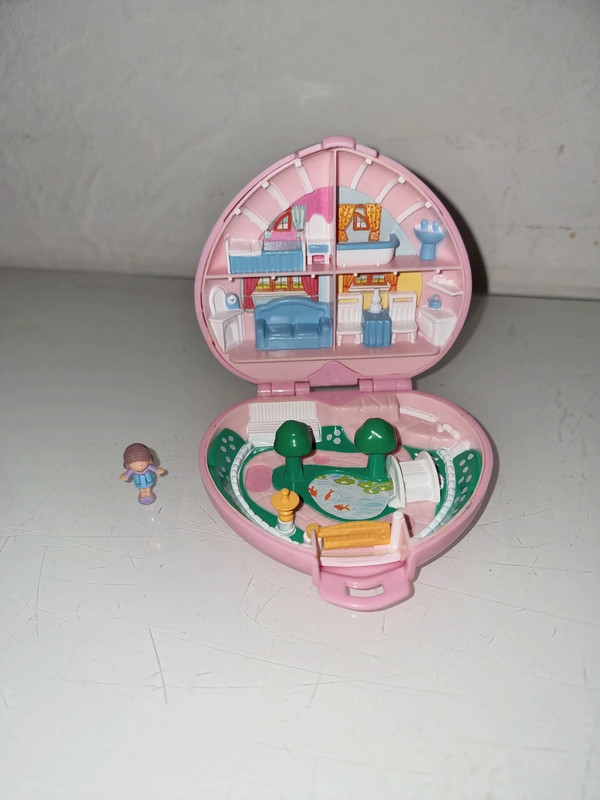 Polly Pocket vintage cœur rose 1989 country cottage bluebird Polly's  country