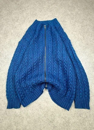 Gilet full zip épais en maille torsadé bleu électrique vintage 90s col montant taille XL, marke: Vintage Dressing, zustand: Sehr gut, größe: XL, 29,90 €, 32,10 € inklusive Vinted-Käuferschutz