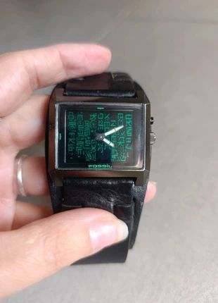 Fossil Big Tic Matrix Retro Watch – Analog & Digital Hybrid, marque: Fossil, état: Très bon état, taille: Taille unique, 99,99 €, 105,69 € Protection acheteurs incluse