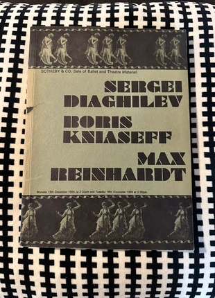 Catalogue de vente aux enchères de 1969 Sergei Diaghilev, Boris Kniaseff et Max Reinhardt.(En), marca: livre vintage, estado: Muito bom, €15.00, €16.45 inclui Proteção do Comprador