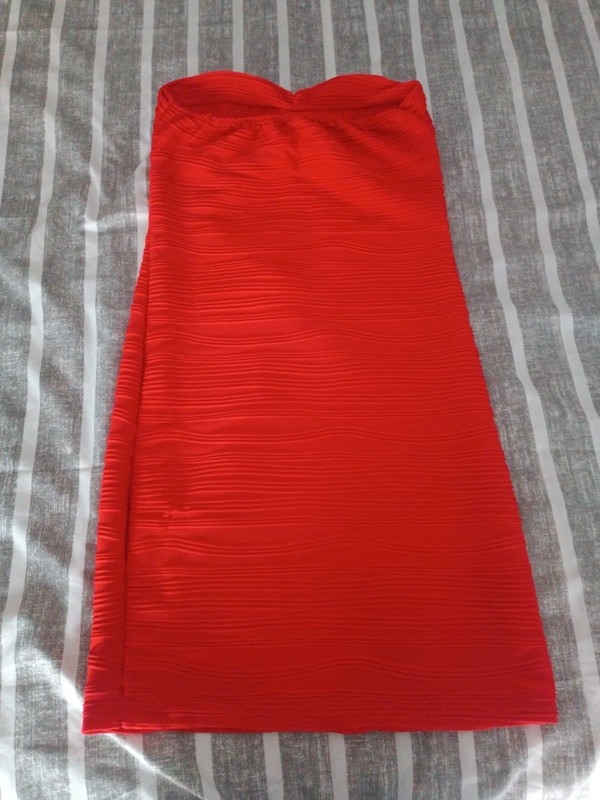 Vestido rojo talla S 2