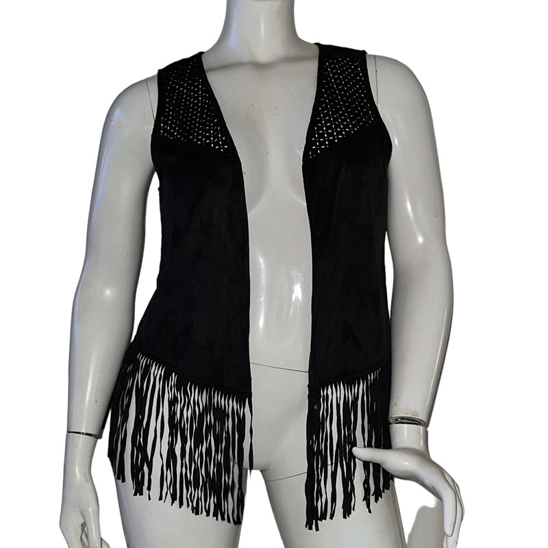 Mossimo fringed microfiber vest XL/XXL 1