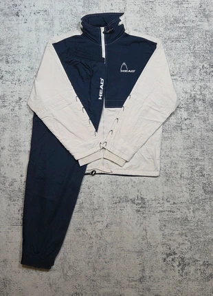 Ensemble survêtement HEAD S Vintage bleu marine et blanc logo rétro, brand: Head, condizioni: Ottime, taglia: S, €69.99, €74.19 include la Protezione acquisti Pro