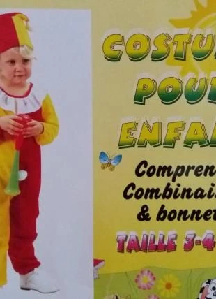Déguisement bicolore, estado: Novo com etiquetas, tamanho: 4 anos / 104 cm, €10.00, €11.20 inclui Proteção do Comprador