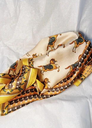 Lydia scarf horse pattern Kylie Cheb, brand: Kylie Cheb, condition: New with tags, £12.00, £13.30 includes Buyer Protection