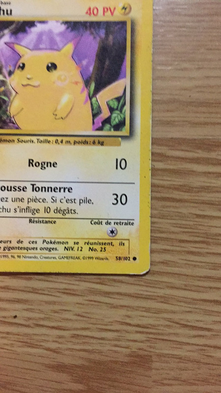 Carte Pokémon Pikachu 58/102 - Pokemon