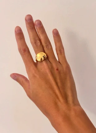 Anello acciaio regolabile bague ajustable doree, marque: Vintage Dressing, état: Très bon état, taille: Ajustable, 12,00 €, 13,30 € Protection acheteurs incluse