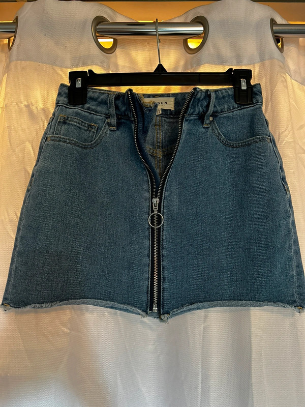 pacsun jean skirt 3