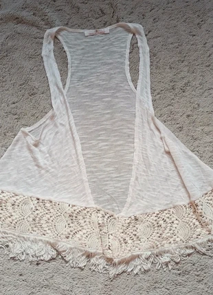 🏷 Gilet Vintage 2000s Écru avec crochet et franges Bohème chic - Taille S, marke: Cache Cache, zustand: Sehr gut, größe: S / 36 / 8, 1,50 €, 2,28 € inklusive Vinted-Käuferschutz