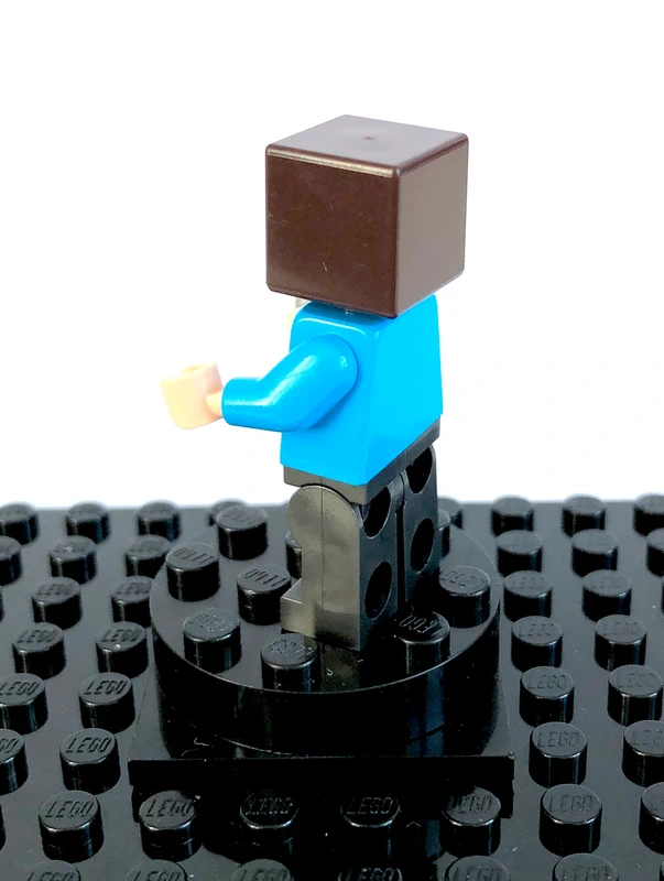 LEGO Minecraft - Steve (light nougat) Pearl Dark Gray legs - photo numéro 3
