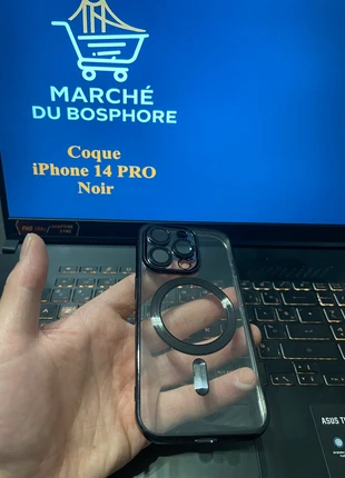 iPhone 14 Pro – Coque MagSafe Noir | Hülle MagSafe Schwarz | MagSafe Case Black, brand: Marché du Bosphore, condition: New with tags, €2.90, €3.75 includes Buyer Protection Pro