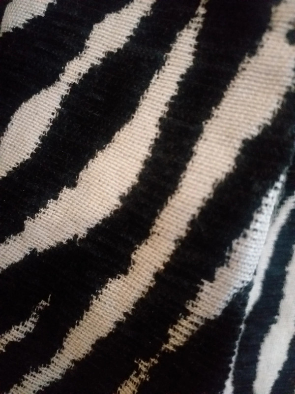 Casaco zebra preto e branco com manga 3/4 2