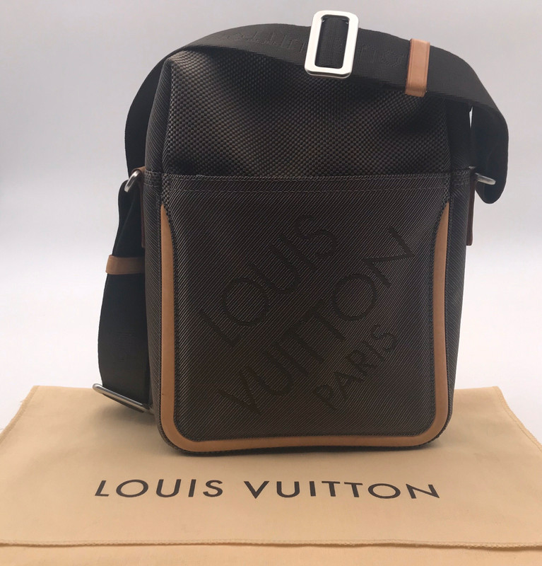 Sacoche noire damier geant messenger Louis Vuitton - Vinted