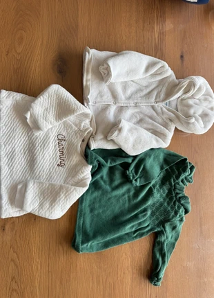 Lot 1 robe + 1 pull + 1 gilet à capuche 3 mois, brand: Vertbaudet, condition: Very good, size: 3-6 months / 62 cm, €4.00, €4.90 includes Buyer Protection
