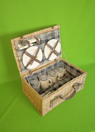 Vintage Picnic Basket | Cottage | Complete Set, estado: Satisfactorio, 28,00 €, 30,10 € Protección al comprador incluida