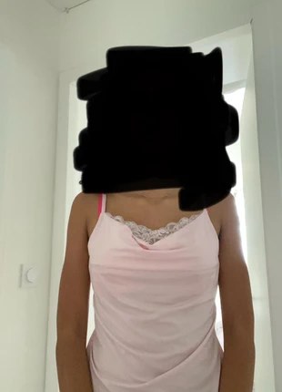 Top rose avec dentelle, brand: Vintage, condition: Good, size: XS / 34 / 6, €5.00, €5.95 includes Buyer Protection