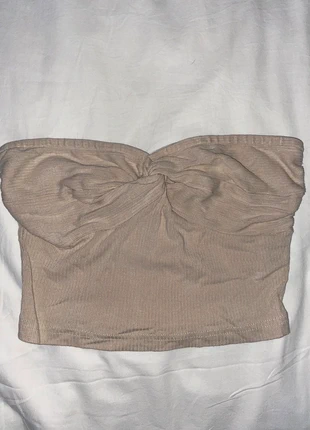 tube top bege, marca: Shein, estado: Bom, tamanho: XS / 34 / 6, €4.00, €4.90 inclui Proteção do Comprador