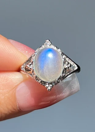 Bague labradorite ajustable reflet bleu, brand: labradorite, condition: Very good, size: Adjustable, €12.40, €13.72 includes Buyer Protection Pro