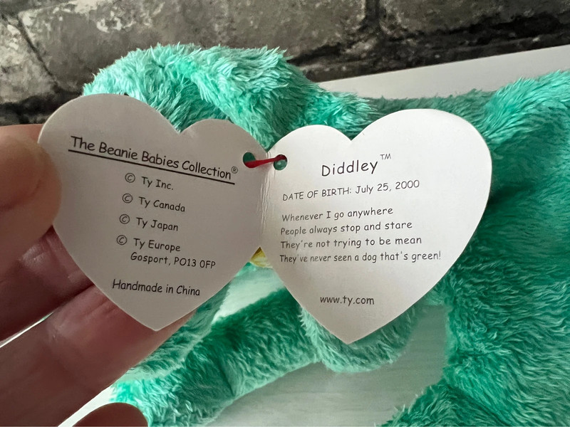 Ty beanie baby Diddly blue dog NOT included in bundle discount