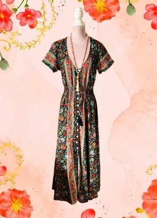 🌷🌿Jolie robe longue bohème hippie folk Ipanima bohemian indian floral dress🌿🌷, marke: Ipanima, zustand: Sehr gut, größe: S / 36 / 8, 25,00 €, 26,95 € beinhaltet Vinted-Käuferschutz Pro