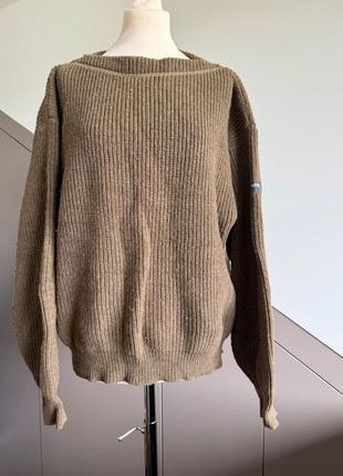 Mooie beige/cognac gebreide trui, marque: PRIVATA, état: Très bon état, taille: M, 19,00 €, 20,65 € Protection acheteurs incluse