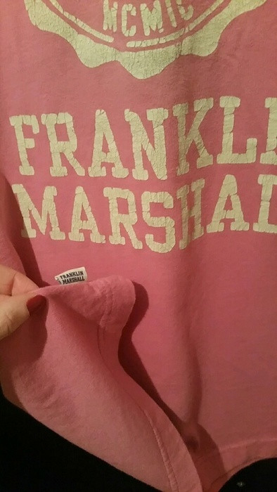 T-shirt long rose Franklin & Marshall NEUF 3