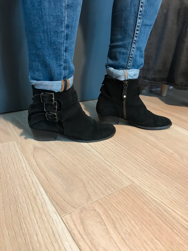 Boots Maje boucles noires Vinted