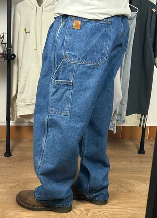 Pantalon Carpenter Vintage Worker Workwear Bleu Jean Baggy Large t. W44 FR58, marque: WORKWEAR, état: Très bon état, taille: W48 | FR 58, 29,90 €, 32,10 € Protection acheteurs (Pro) incluse