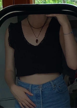 débardeur noir avec dentelle , brand: Hailys, condition: Very good, size: XXL / 44 / 16, €4.00, €4.90 includes Buyer Protection