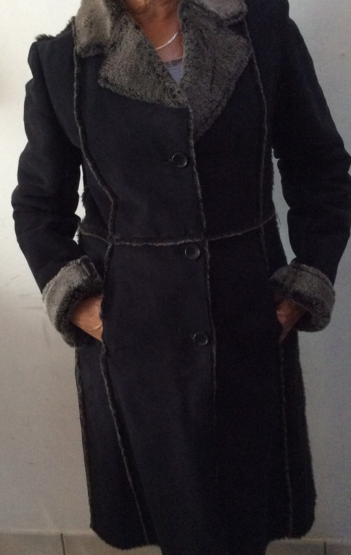 manteau long fourré