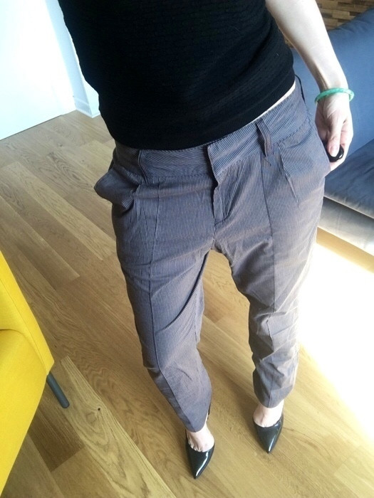 pantalon chino noir et gris 2
