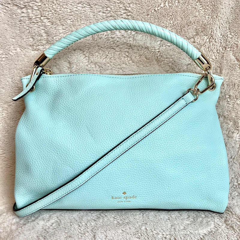 Kate Spade Elliot Place Carmina Mint Leather 2-Way Bag 1