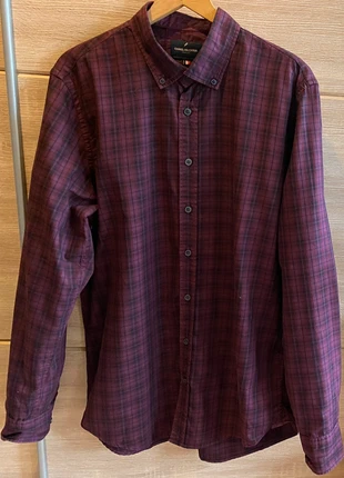 Bordeaux ruit heren overhemd, maat L, Daniel Hechter, marca: Daniel Hechter, estado: Bueno, tamaño: L, 3,99 €, 4,89 € Protección al comprador incluida