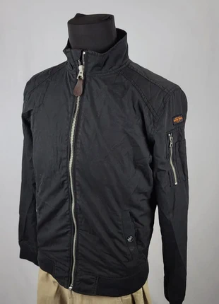 Veste Schott NYC noire bomber vintage homme col montant zippée style aviateur streetwear USA, marque: Schott, état: Très bon état, taille: M, 35,00 €, 37,45 € Protection acheteurs (Pro) incluse