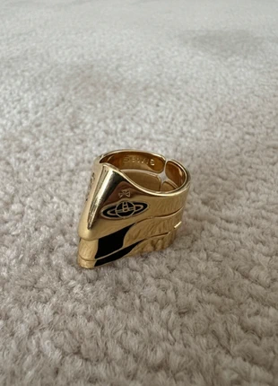 Bague dorée Y2K style punk / orb, marque: y2k, état: Neuf sans étiquette, taille: 17,3 mm, 15,00 €, 16,45 € Protection acheteurs incluse