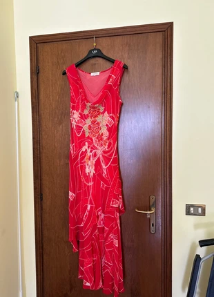 Bellissimo vestito donna rosso lungo Eleonora Amadei, marque: Eleonora Amadei, état: Satisfaisant, taille: XL / 42 / 14, 2,50 €, 3,33 € Protection acheteurs incluse