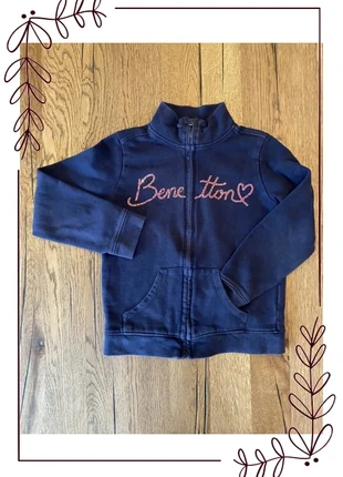 Gilet zippé marine avec strass – Benetton – Taille 7/8 ans (130 cm), brand: United Colors of Benetton, condition: Very good, size: 8 years / 128 cm, €9.00, €10.15 includes Buyer Protection