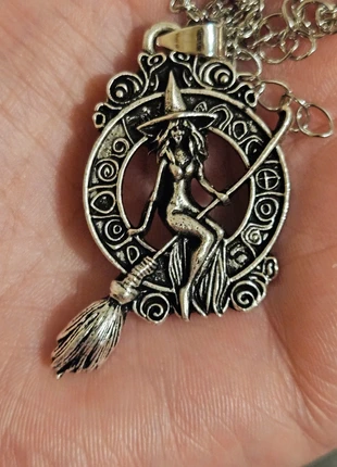 Witch on broom pendant, brand: Witch, condition: New without tags, £2.00, £2.80 includes Buyer Protection