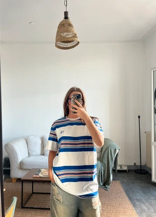 Tee-shirt large à rayures, marke: Quiksilver, zustand: Sehr gut, größe: L, 7,00 €, 8,05 € inklusive Vinted-Käuferschutz